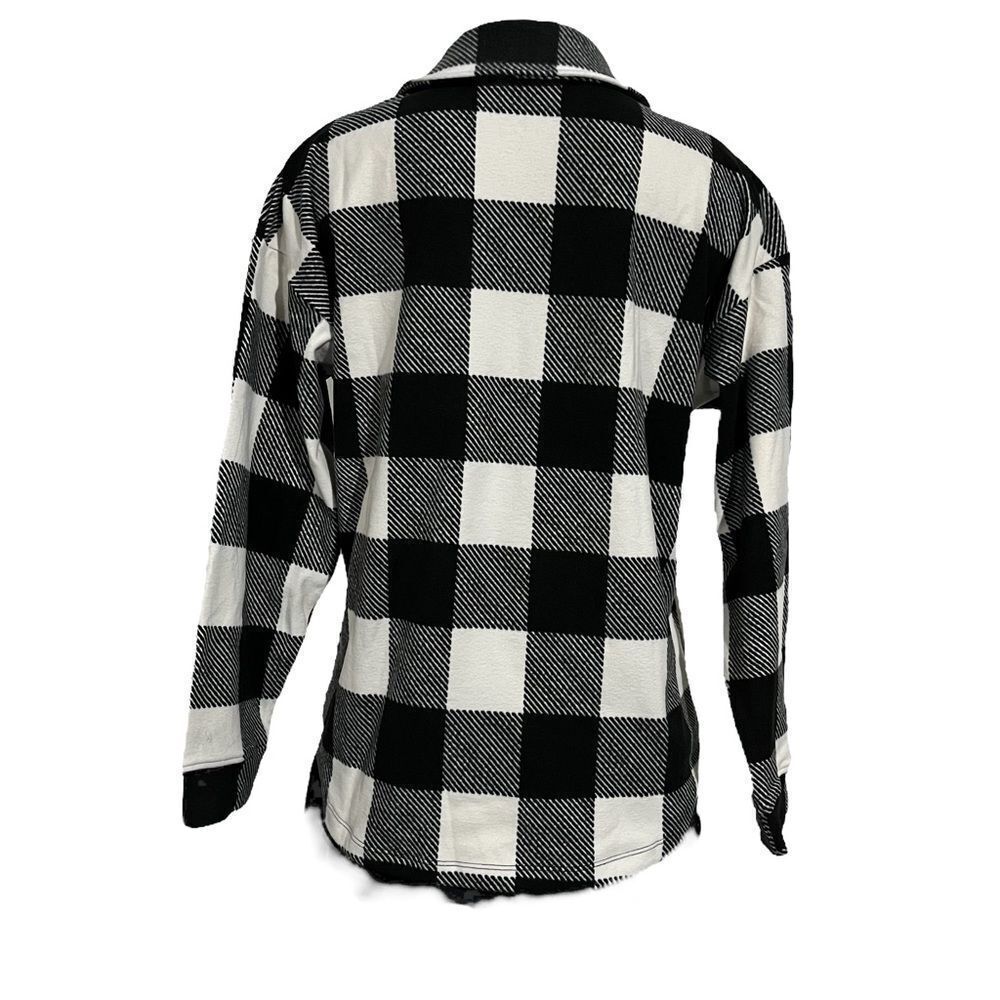 Cuddl Duds Flannel Fleece Half-Zip Pullover Shacket - Picture 4 of 5